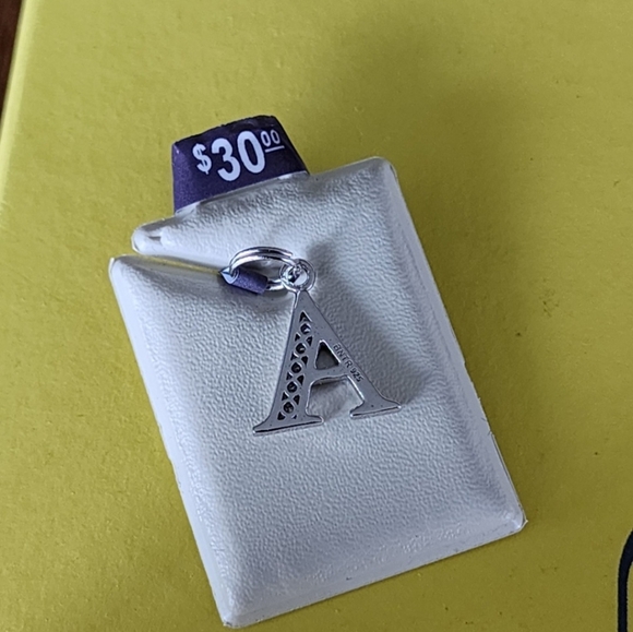 Banter Silver Initial 'A' Pendant - Picture 3 of 3